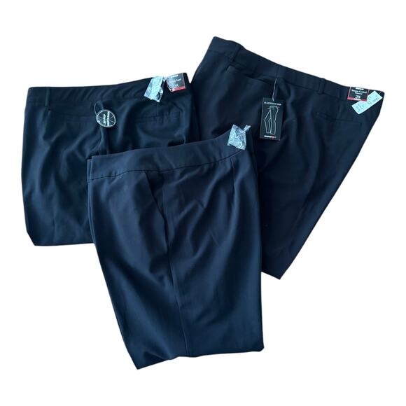 NWT Avenue black 3 pairs of pants one crop size 28 - Picture 4 of 13